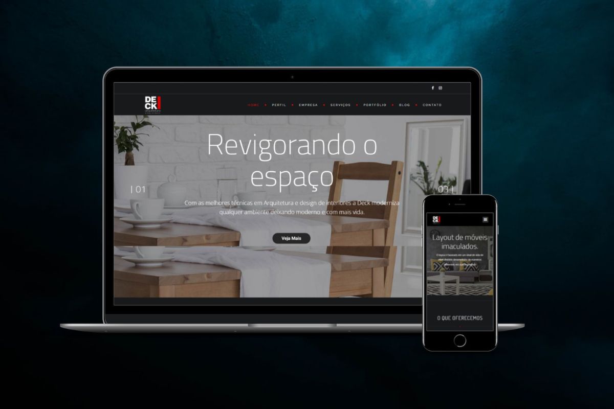 Site Institucional para Escritório de Arquitetura desenvolvido pela Two Pixels