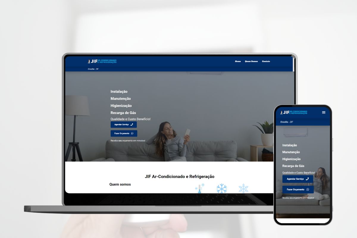 Landing Page para Serviços Técnicos pela Two Pixels