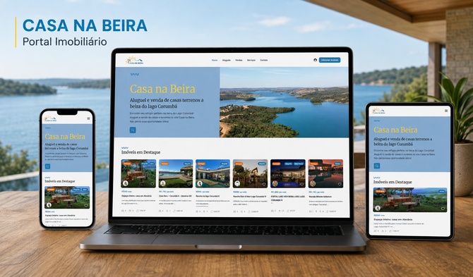 Portal Web para Imobiliária desenvolvido pela Two Pixels