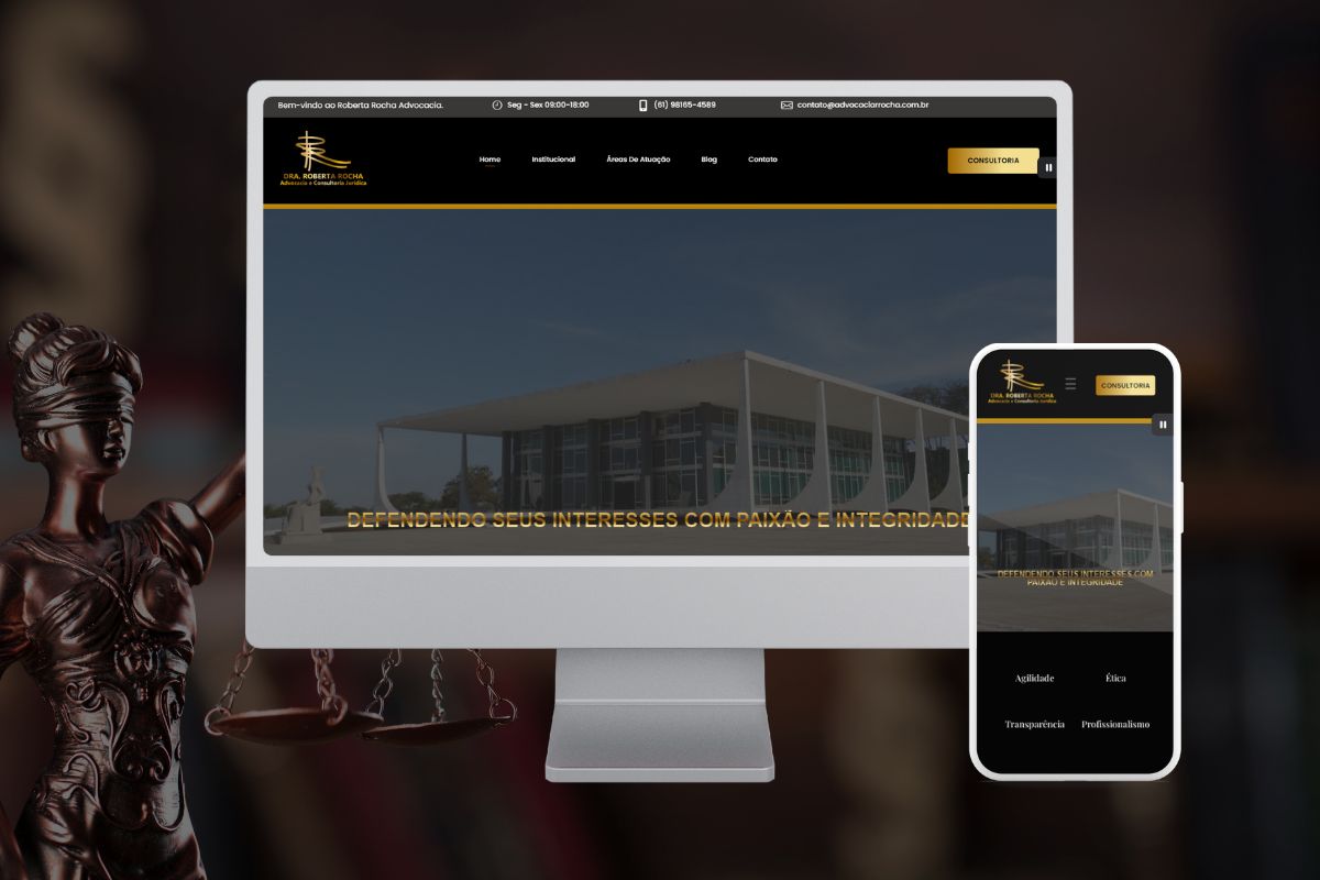Site Profissional para Escritório de Advocacia pela Two Pixels
