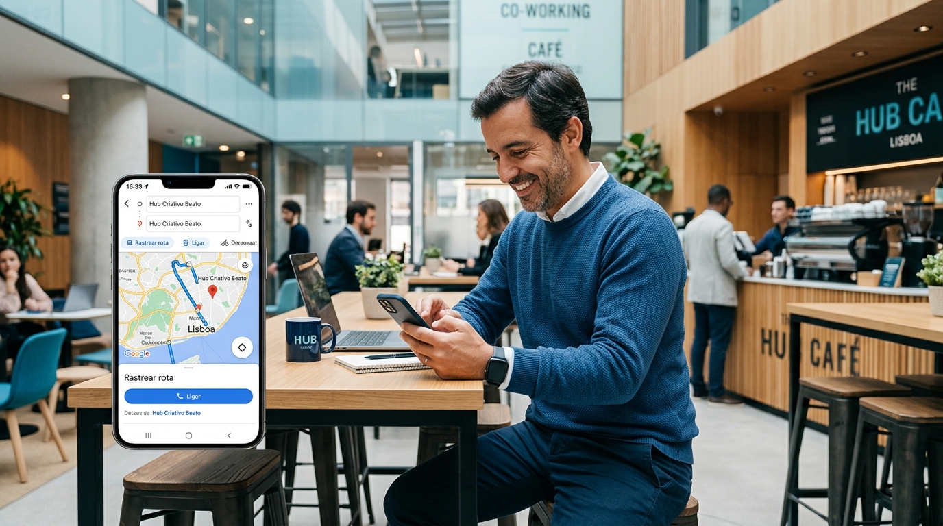 Cliente encontrando empresa local no Google Maps