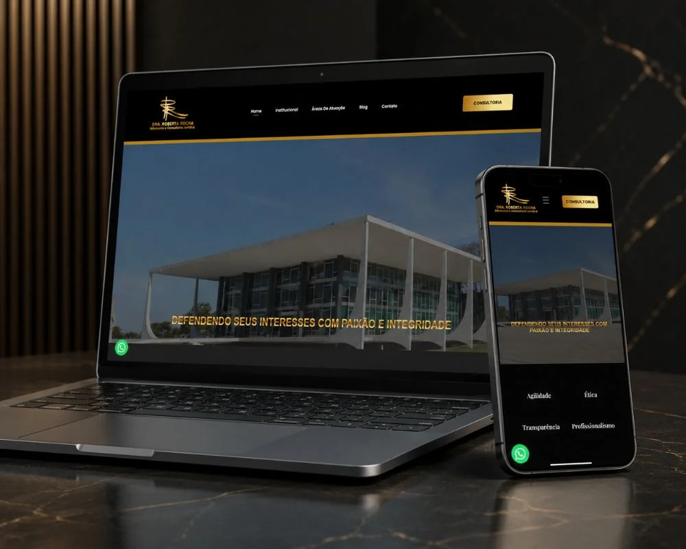 Site Institucional Roberta Rocha - Advocacia & Consultoria Jurídica