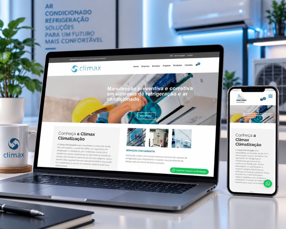 Clímax Climatização – Site Institucional