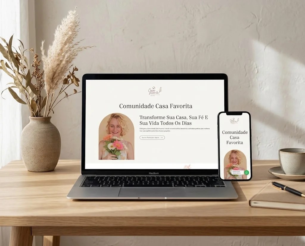 Landing Page – Comunidade Casa Favorita